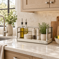 Brookverly™ Polished Stainless Steel Countertop Organizer — Lifestyle Image
