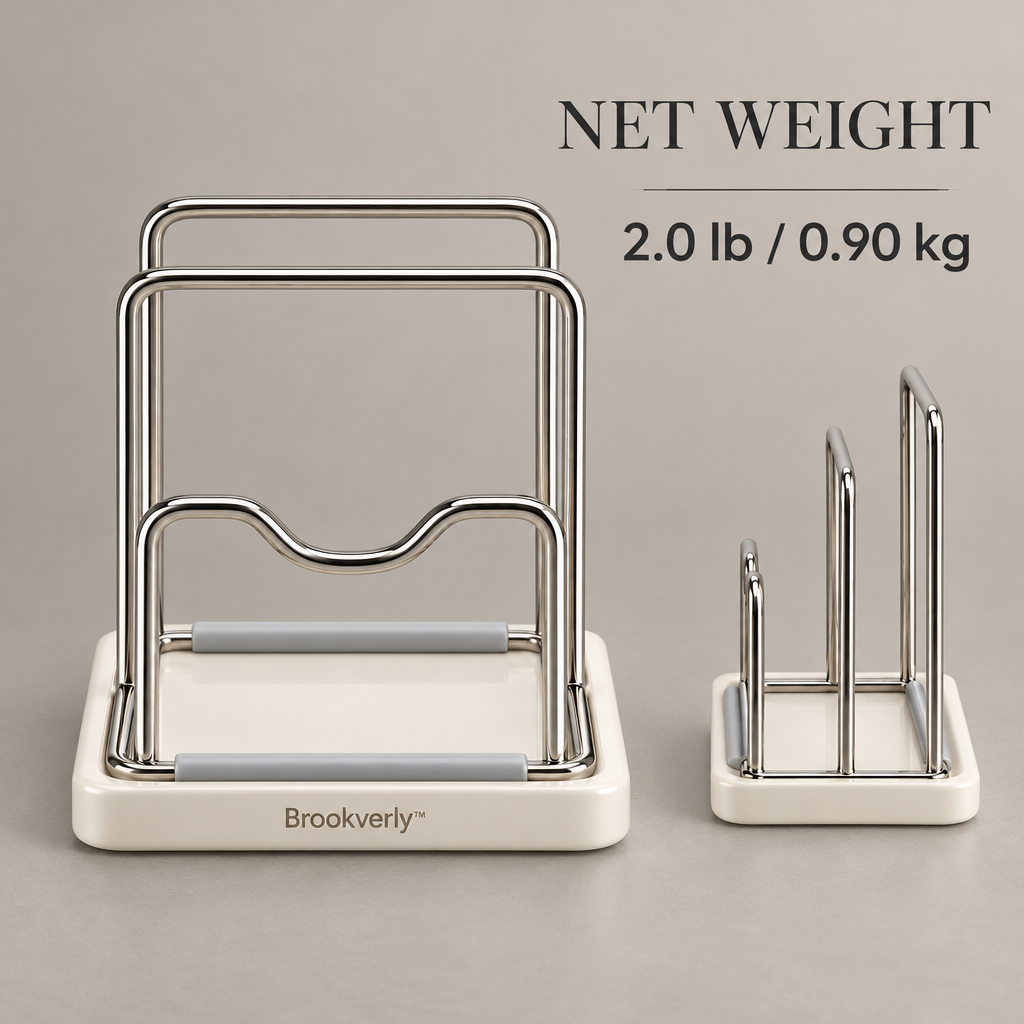 Brookverly™ Minimalist Cutting Board & Lid Stand — Product Weight