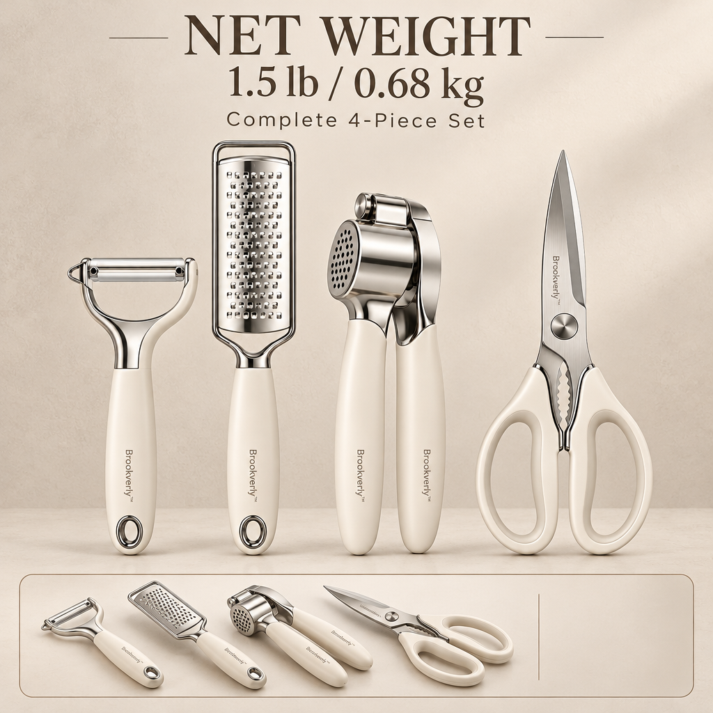Brookverly™ Stainless Steel Food Prep Tool Set (4-Piece) — Product Weight