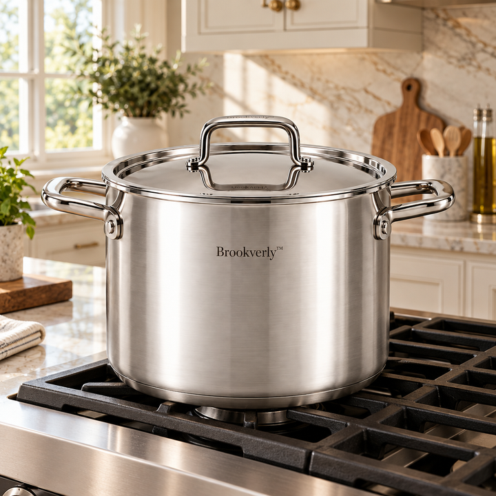Brookverly™ Premium Stainless Steel Stockpot with Lid
