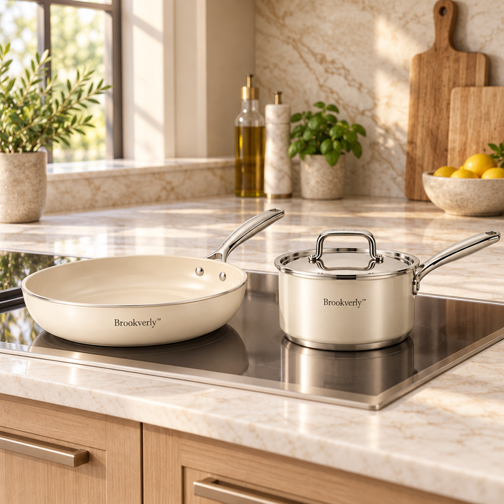 Brookverly™ Signature Ivory Cookware Duo